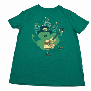 Cat & Jack Kids XL (14-16) St Patricks Day T Shirt Shamrock Band Holiday